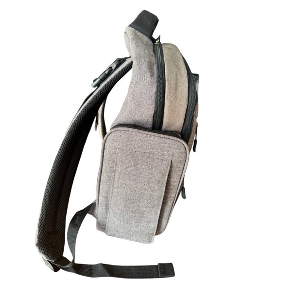 Eddie Bauer First Adventure Gray Backpack Diaper Bag  Multiple Pockets - Picture 4 of 13